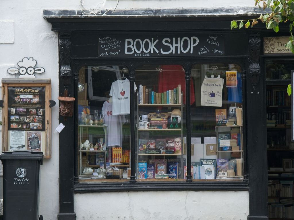 Shop storefront with large display windows